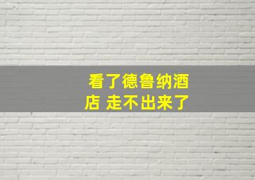 看了德鲁纳酒店 走不出来了